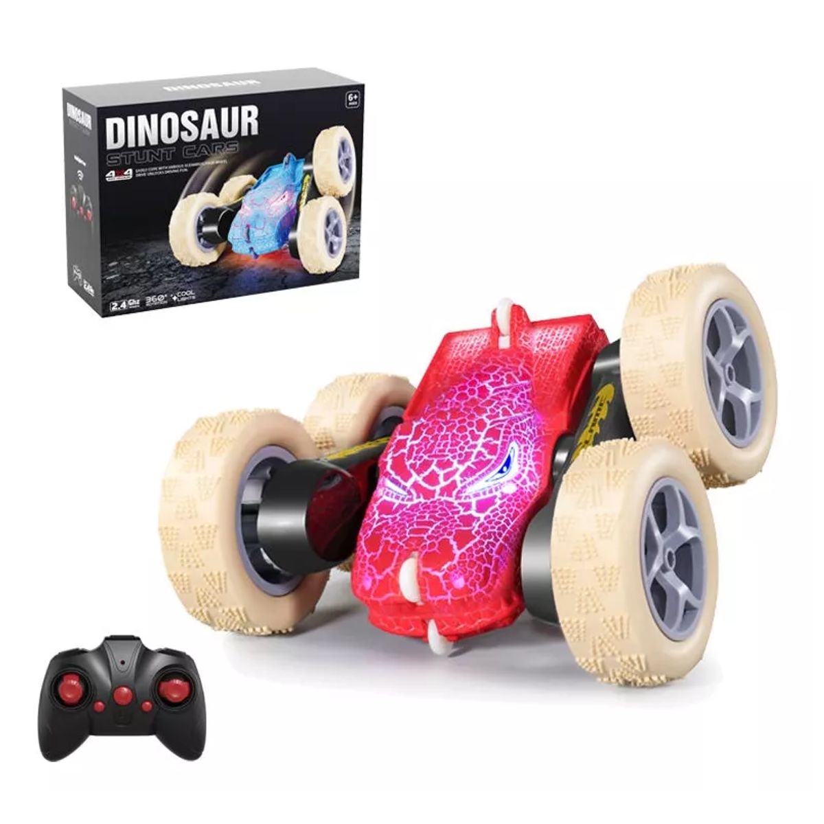 GENERICO - Auto Dinosaurio Auto a Control Remoto Reca USB