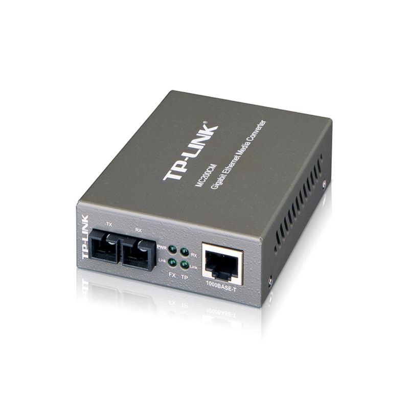 TP LINK - Convertidor de Medios TP-Link MC200CM Ethernet Gigabit - Negro