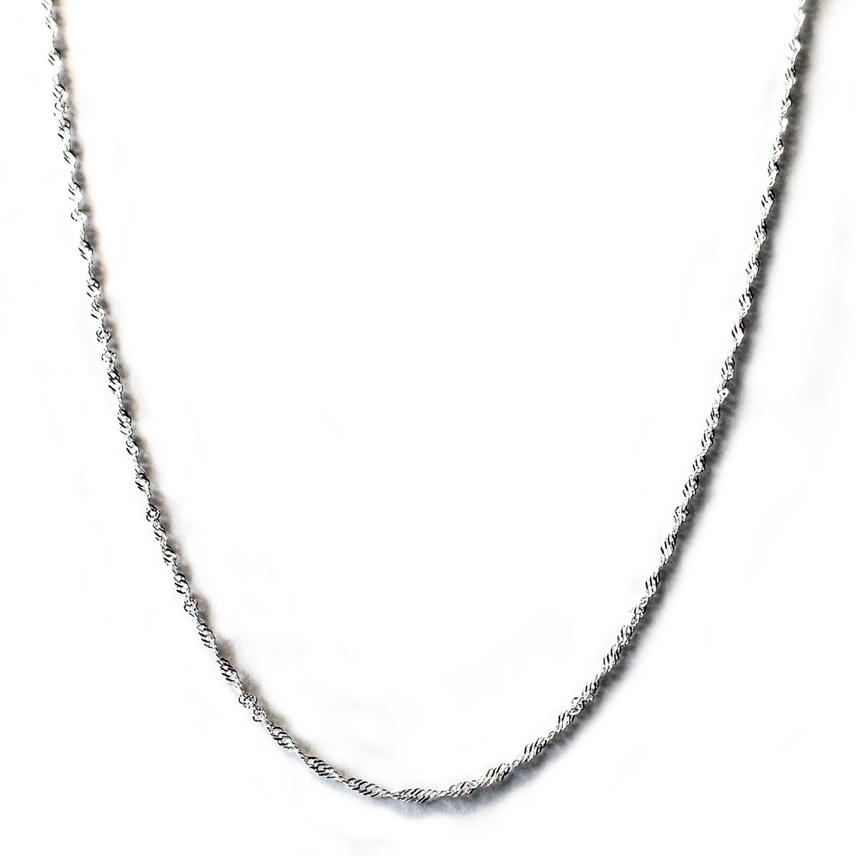 COGGIOLA - Cadena Cordón Tupido Enroscado Plata Fina 925