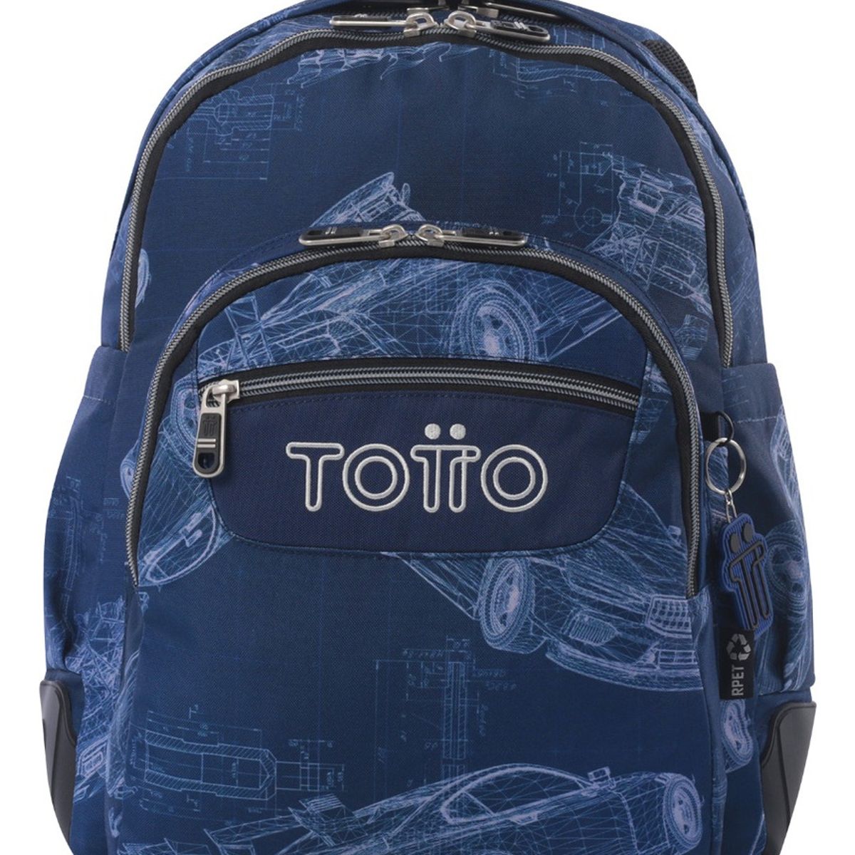 TOTTO - Totto Mochila Escolar Impermeable Rpet Niño Juvenil RAY242