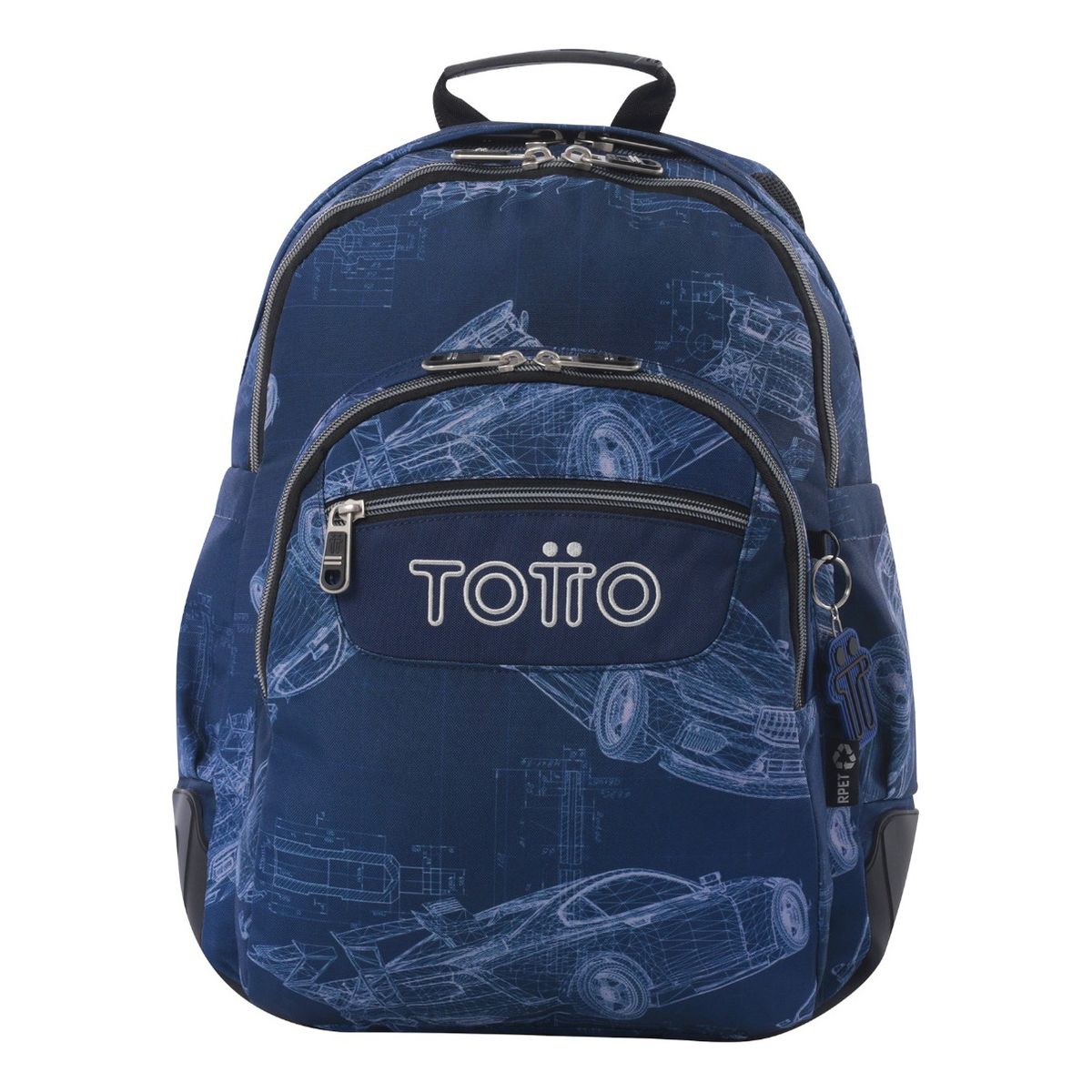 TOTTO - Totto Mochila Escolar Impermeable Rpet Niño Juvenil RAY242