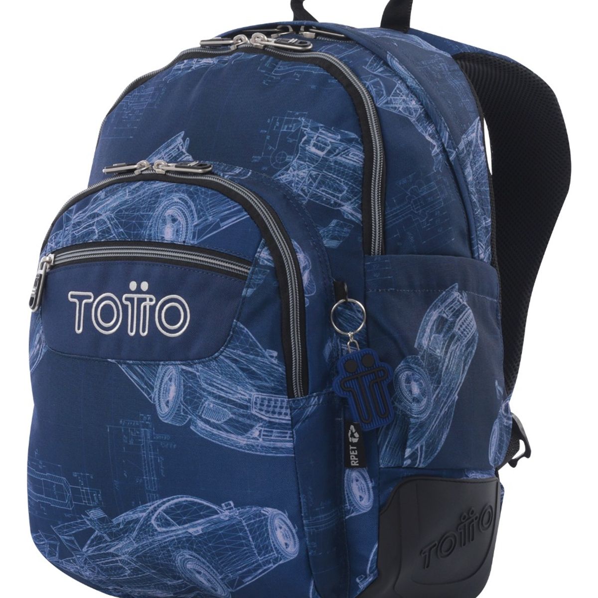 TOTTO - Totto Mochila Escolar Impermeable Rpet Niño Juvenil RAY242