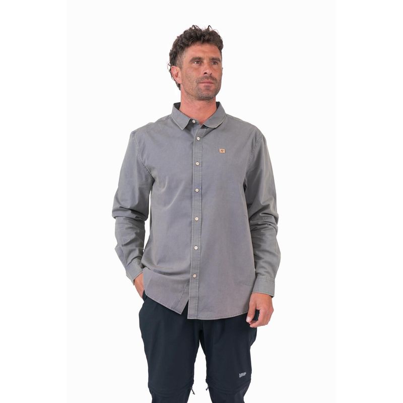 KAYA UNITE - Camisa Long Cotton Grey