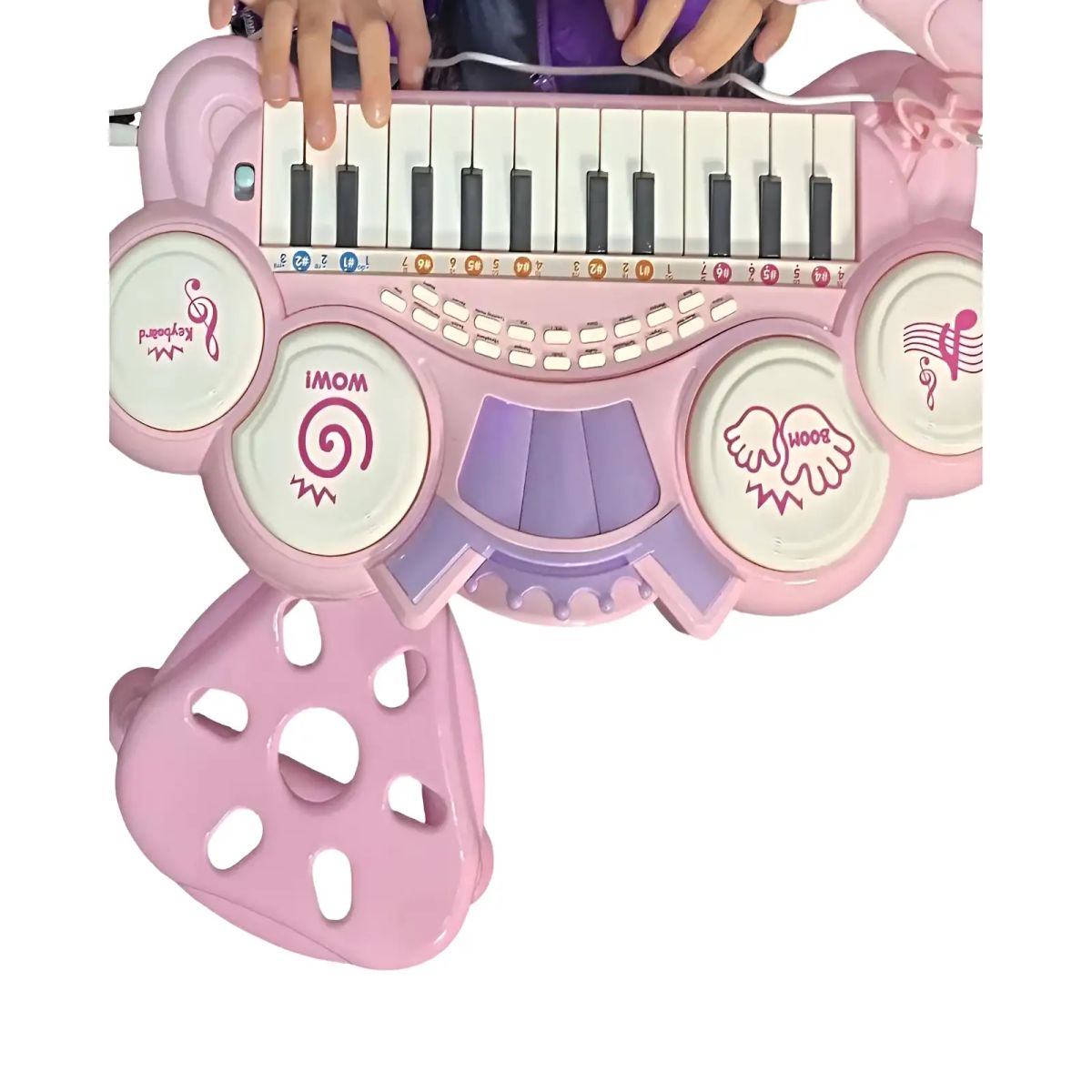 GENERICO - TECLADO EDUCATIVO ELECTRONICO PARA NIÑAS ROSADO