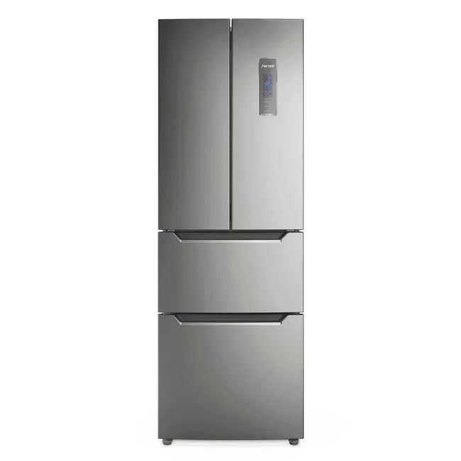 FENSA - Refrigerador Fensa 298L No Frost 3 Puertas Inverter Cajón SuperFresh DM64S Inox