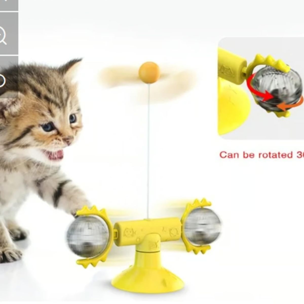 GENERICO - Plato Giratorio Gatera Para Gato Mascotas