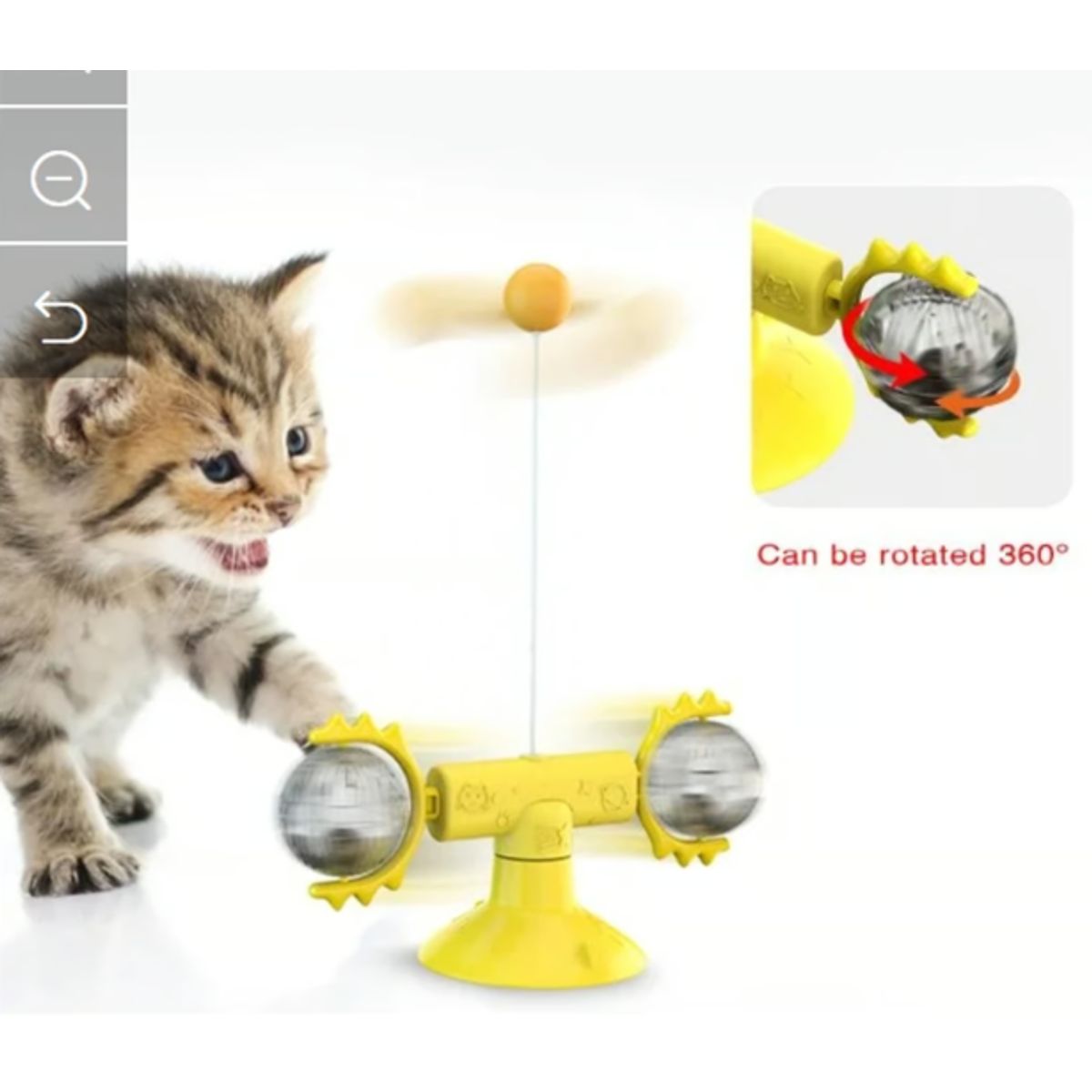 GENERICO - Plato Giratorio Gatera Para Gato Mascotas