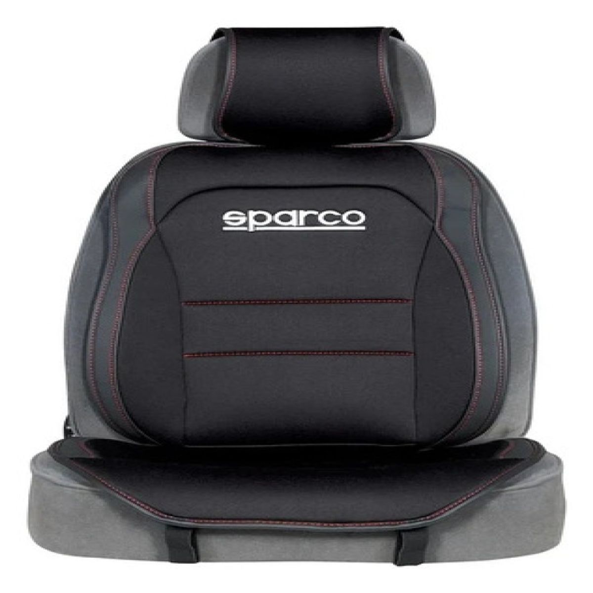 SPARCO - Funda Cubre Asiento Individual Negro Sparco S424BKR