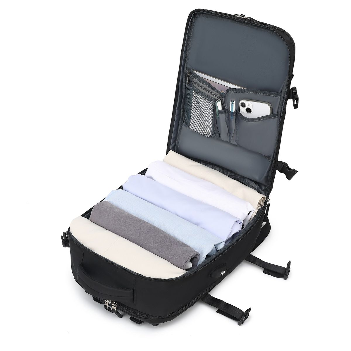 TRAVELWORLD - Mochila de Cabina Travelworld Modelo Roma Tamaño bolso de mano avión