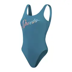 SPEEDO - Traje de baño Mujer Deep U-Back Azul