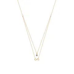 JB JOYAS BARON - Collar de Oro 18kt Infinito Ojo Turco