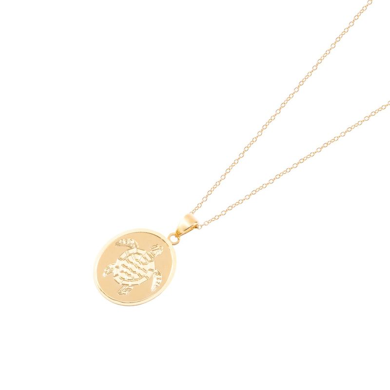 JB JOYAS BARON - Collar de Oro 18kt Medalla Tortuga