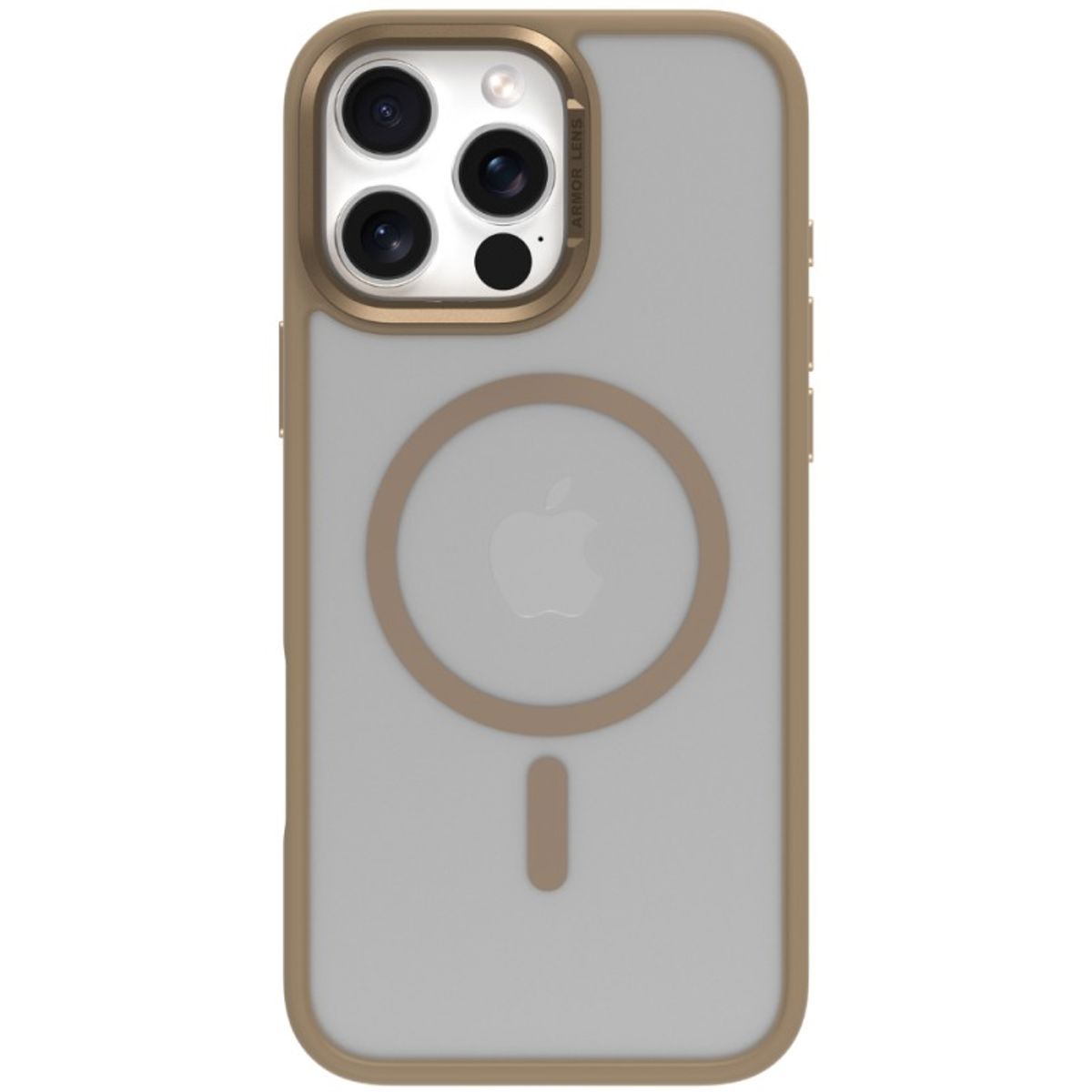 PINEAPPLESTORE - Funda para iPhone 16 Pro con MagSafe Joy Elegant Dark Gold Comma