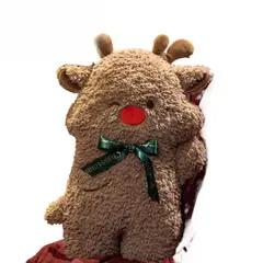 GENERICO - Almohada Cojín Navideño 45 cm - Rodolfo el Reno