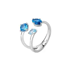 BROSWAY - Anillo FFB10B Azul Mujer - Azul