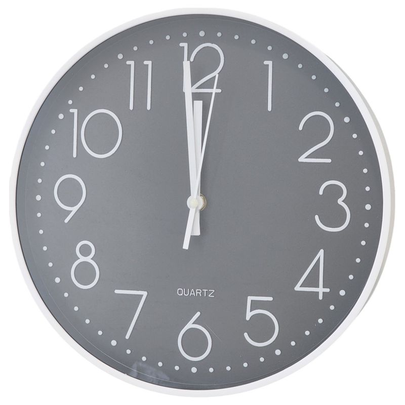 QUARTZ - Reloj de Pared Decorativo 30cm Blanco DBG1664