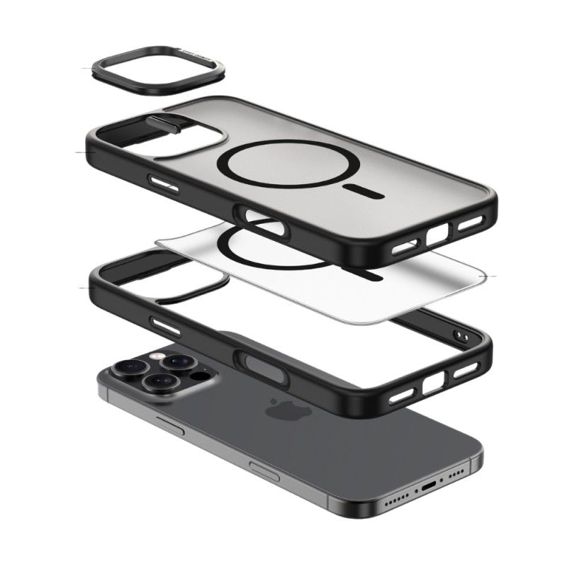 PINEAPPLESTORE - Funda para iPhone 16 con MagSafe Joy Elegant Negro Comma