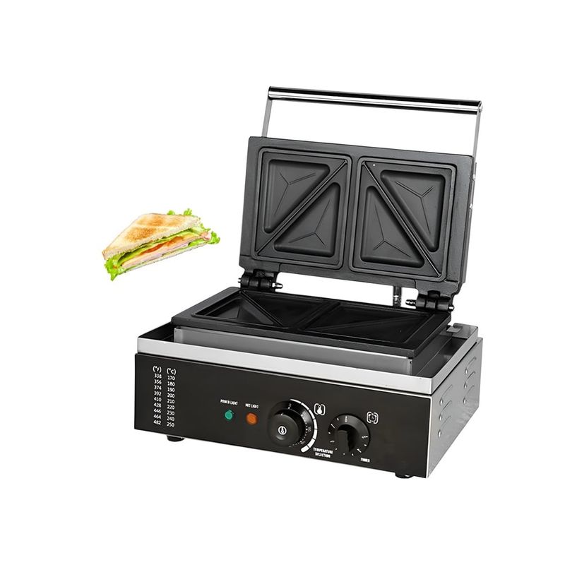 GENERICO - Sandwicheras Maquina Para Sandwiches Sanduchera Doble 1500w
