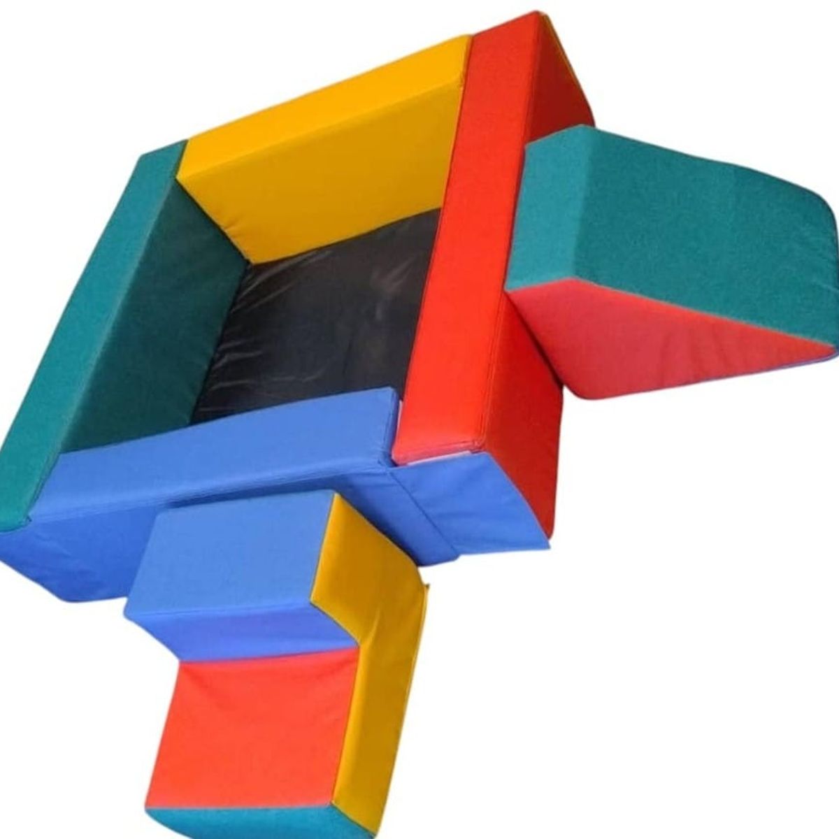 GENERICO - Set de Piscina de Pelotas (100 cm X 100 cm X 30 cm) + Rampa + Escalera