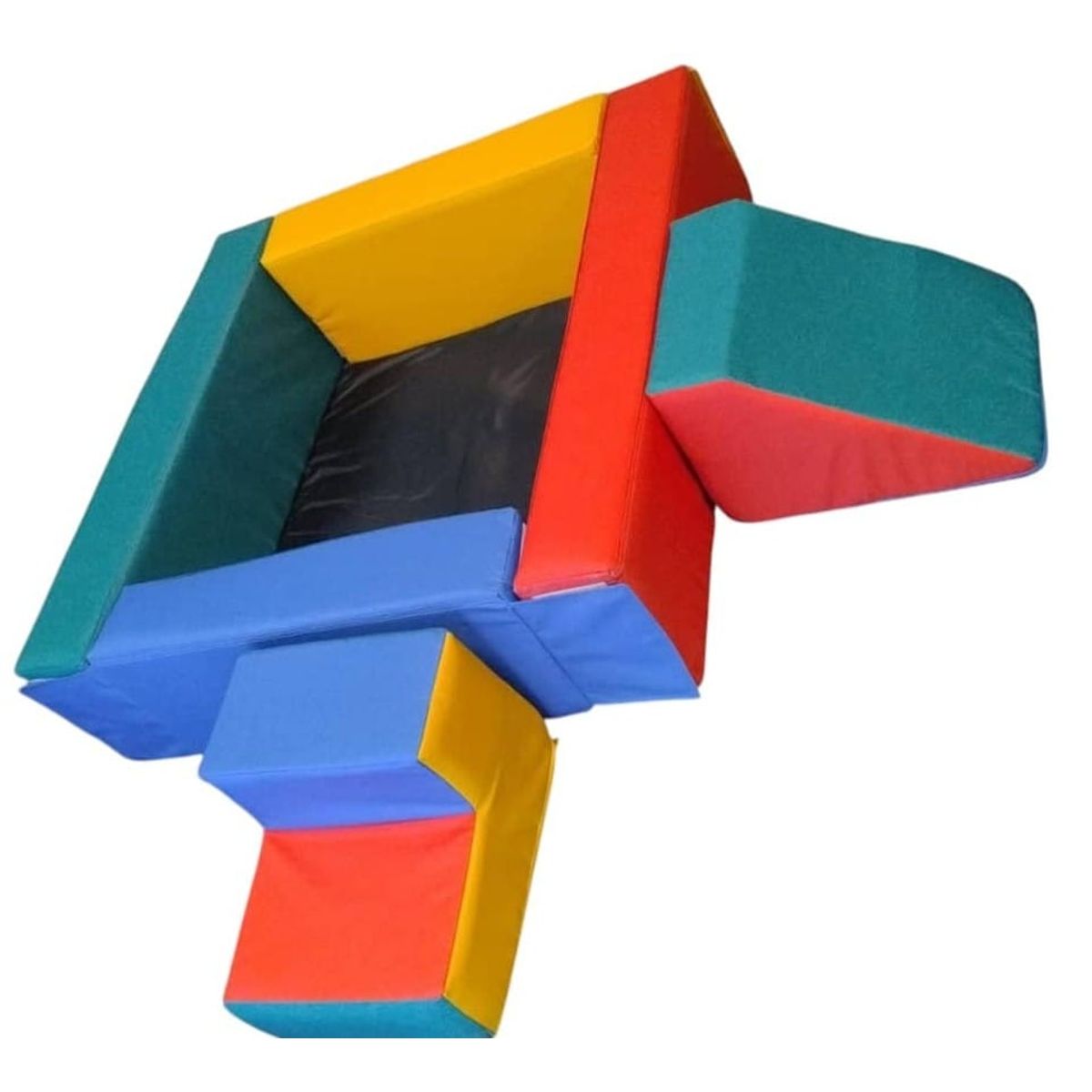 GENERICO - Set de Piscina de Pelotas (100 cm X 100 cm X 30 cm) + Rampa + Escalera