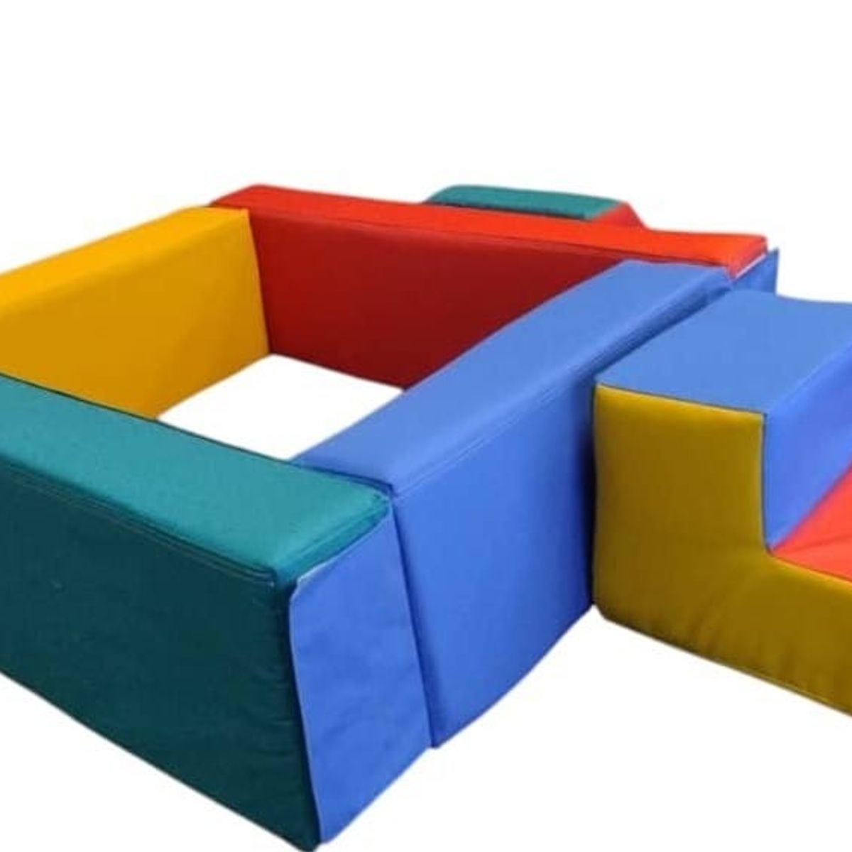 GENERICO - Set de Piscina de Pelotas (100 cm X 100 cm X 30 cm) + Rampa + Escalera