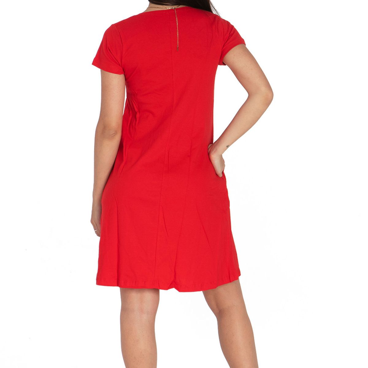 GENERICO - Vestido corto mujer Chelsea Market Rojo Lolita
