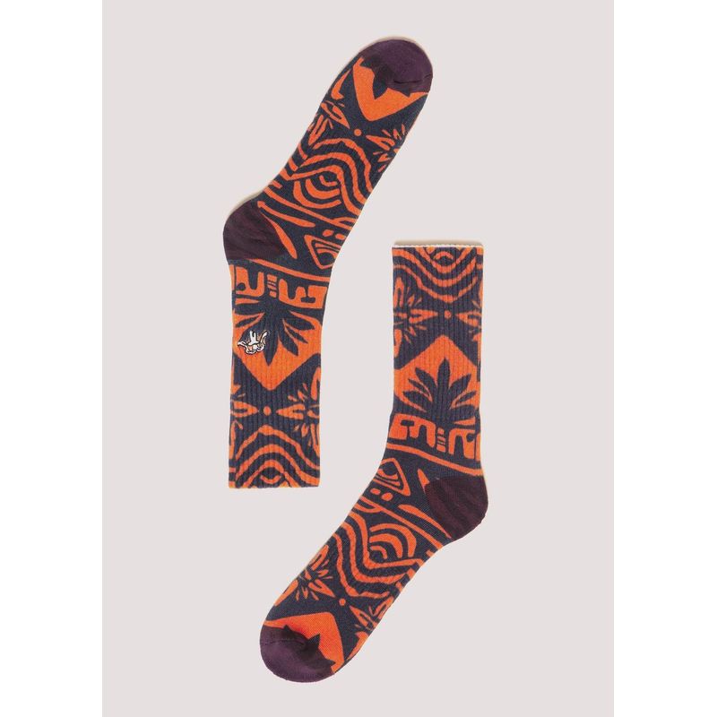 KAYA UNITE - Calcetines Print Rebel Orange