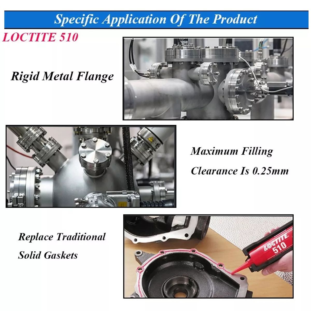 LOCTITE - Loctite 518 Reemplazo Empaquetadura 300ml Pegto. Anaeróbico