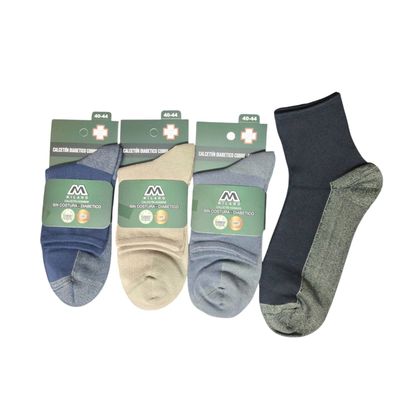 Imagen 2 del producto 6 Pares Calceta Para Hombre Largo Americano Con Cobre + Bambu