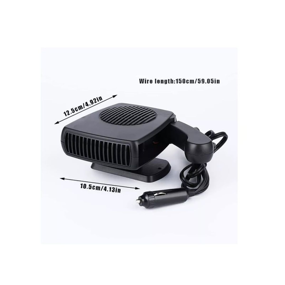 GENERICO - Calefactor Auto 12v 200w Calefaccion Desempañante Pro