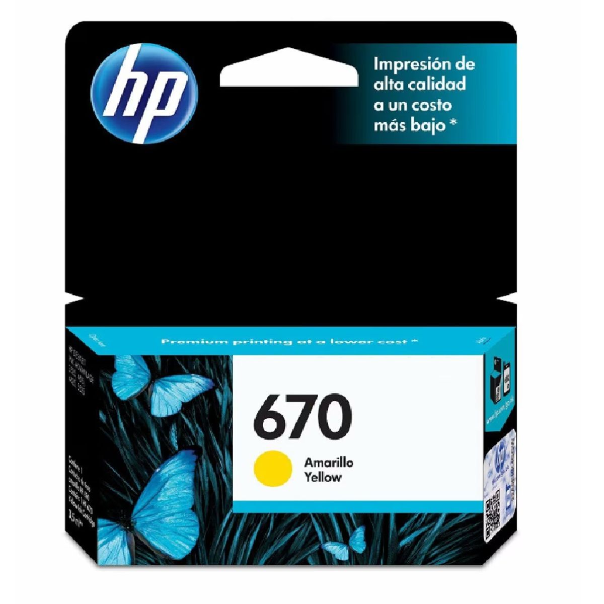 HP - Cartucho de Tinta HP 670 300 páginas Amarillo