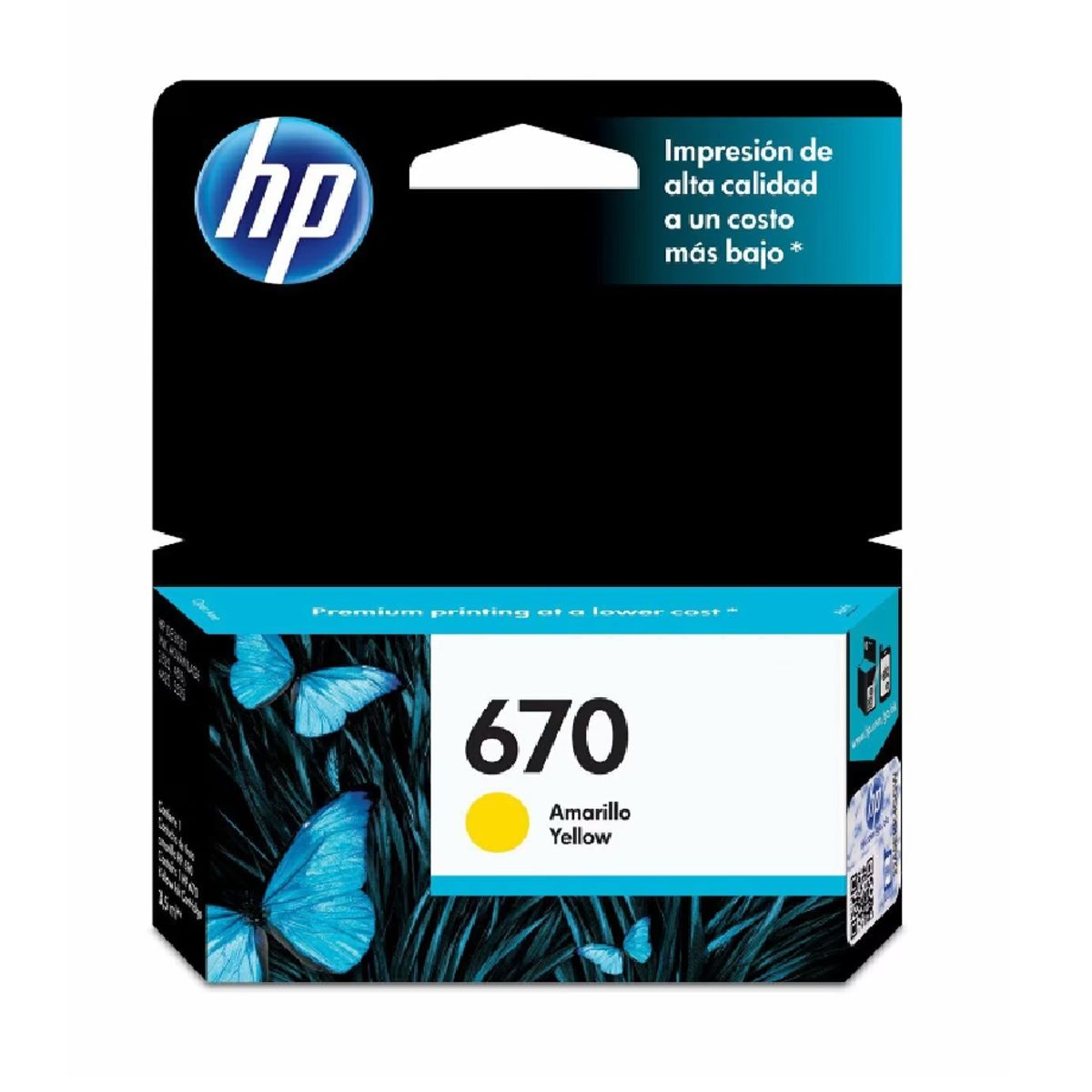 HP - Cartucho de Tinta HP 670 300 páginas Amarillo