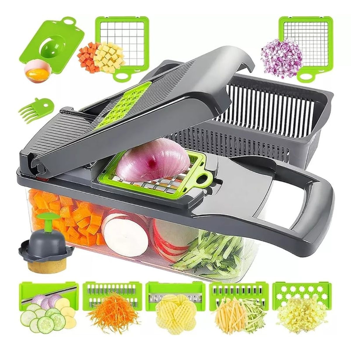 GENERICO - Picadora Ralladores Cortador De Verduras Fruta