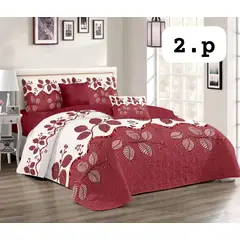 GENERICO - Quilt de Verano 2 plazas Color Blanco con Diseño TF104