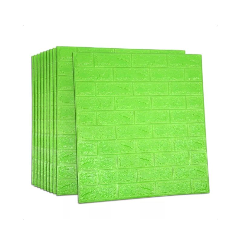 GENERICO - Pack 10 Lamina Papel Mural Autoadhesivo 3d Ladrillo 70x77