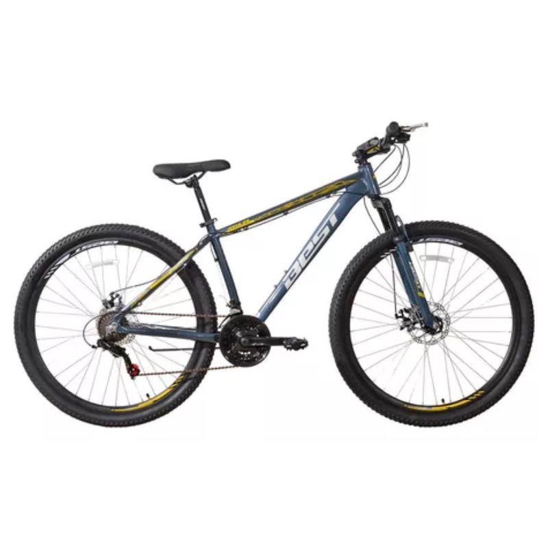BEST - Bicicleta Mtb Aro 29 Aluminio Disco 21v Talla 17 Gris Best