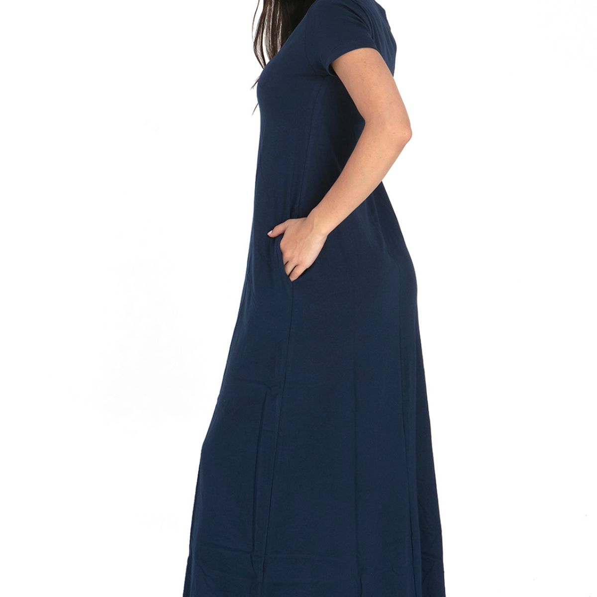 GENERICO - Vestido largo mujer Chelsea Market Azul marino Lola