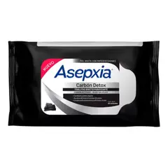 ASEPXIA - Toallas limpieza facial Carbón 25 unidades