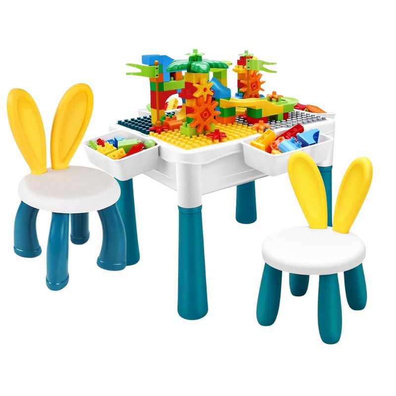 GENERICO - Mesa Infantil Bloques De Construccion Tipo Lego Bloques Niño
