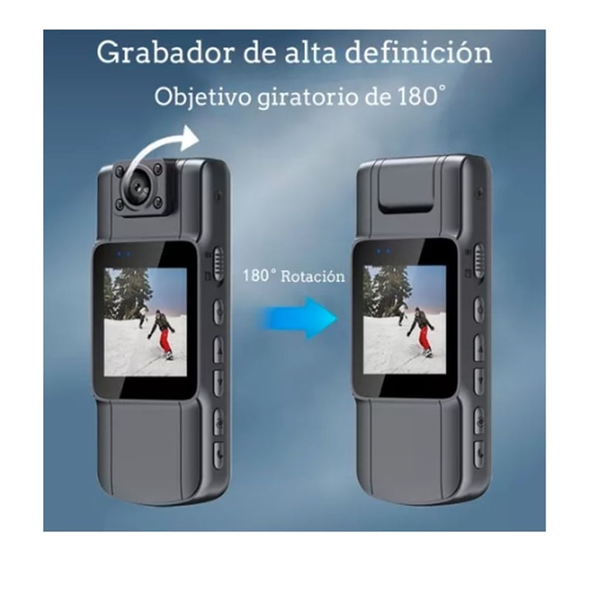 GENERICO - 1080p Cámara De Cuerpo Portátil Hd Pantall Grabadoras Video