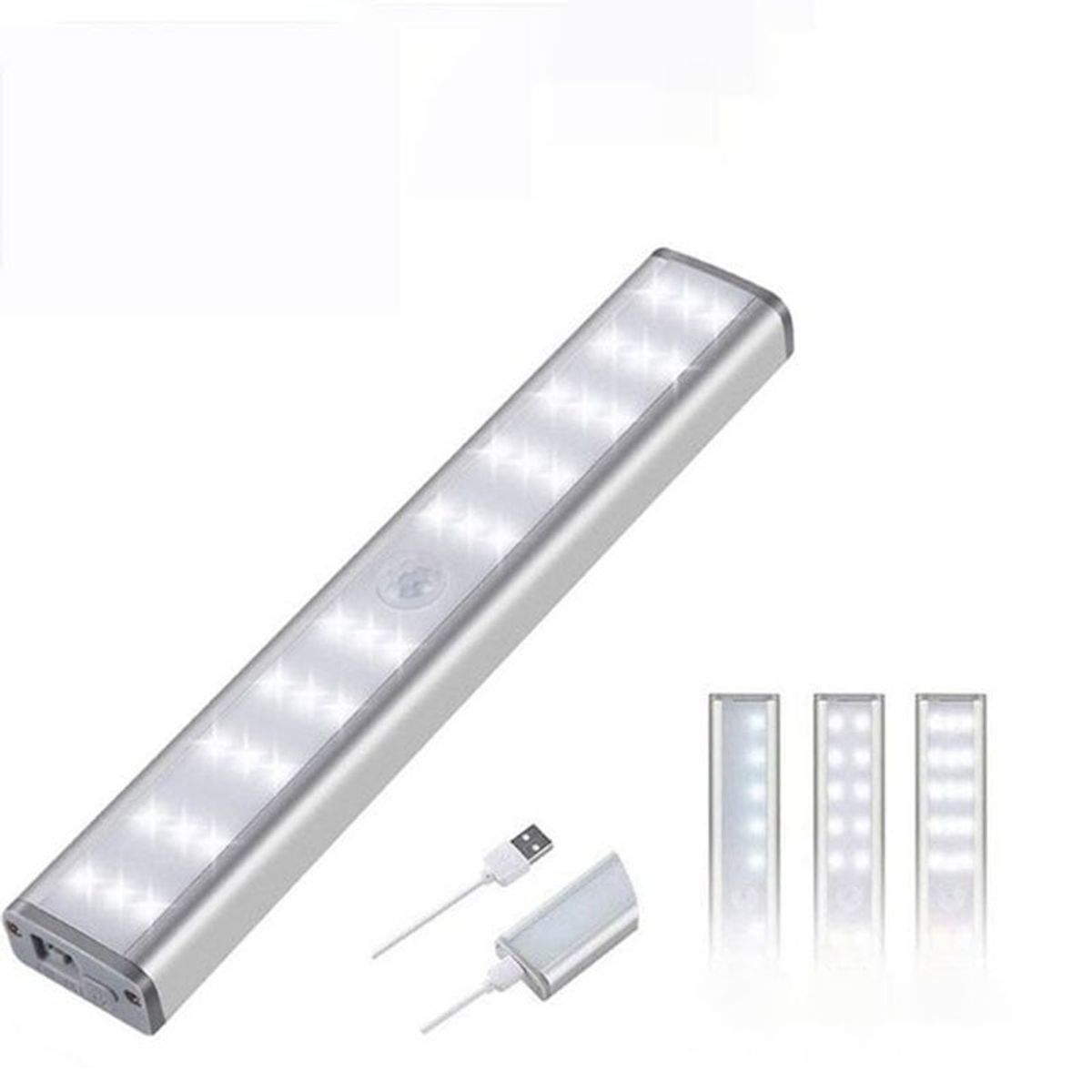 STARTECHOFFICE - Barra Luz Led inteligente con sensor de movimiento Recargable 4 modos.