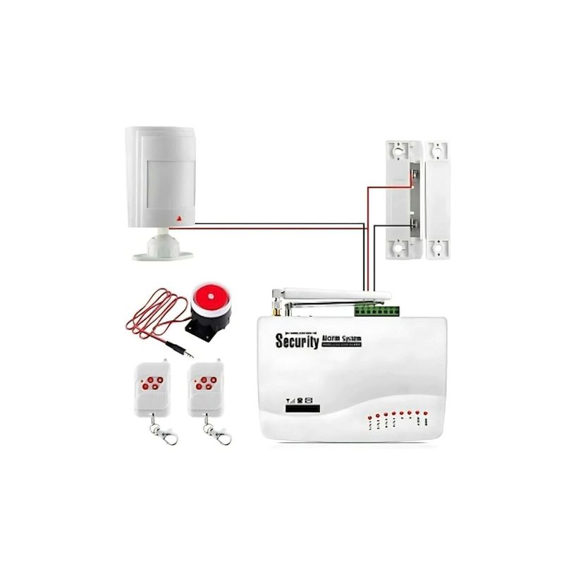 GENERICO - Sistema De Alarma Sensor De Movimiento Inalámbrico Seguridad