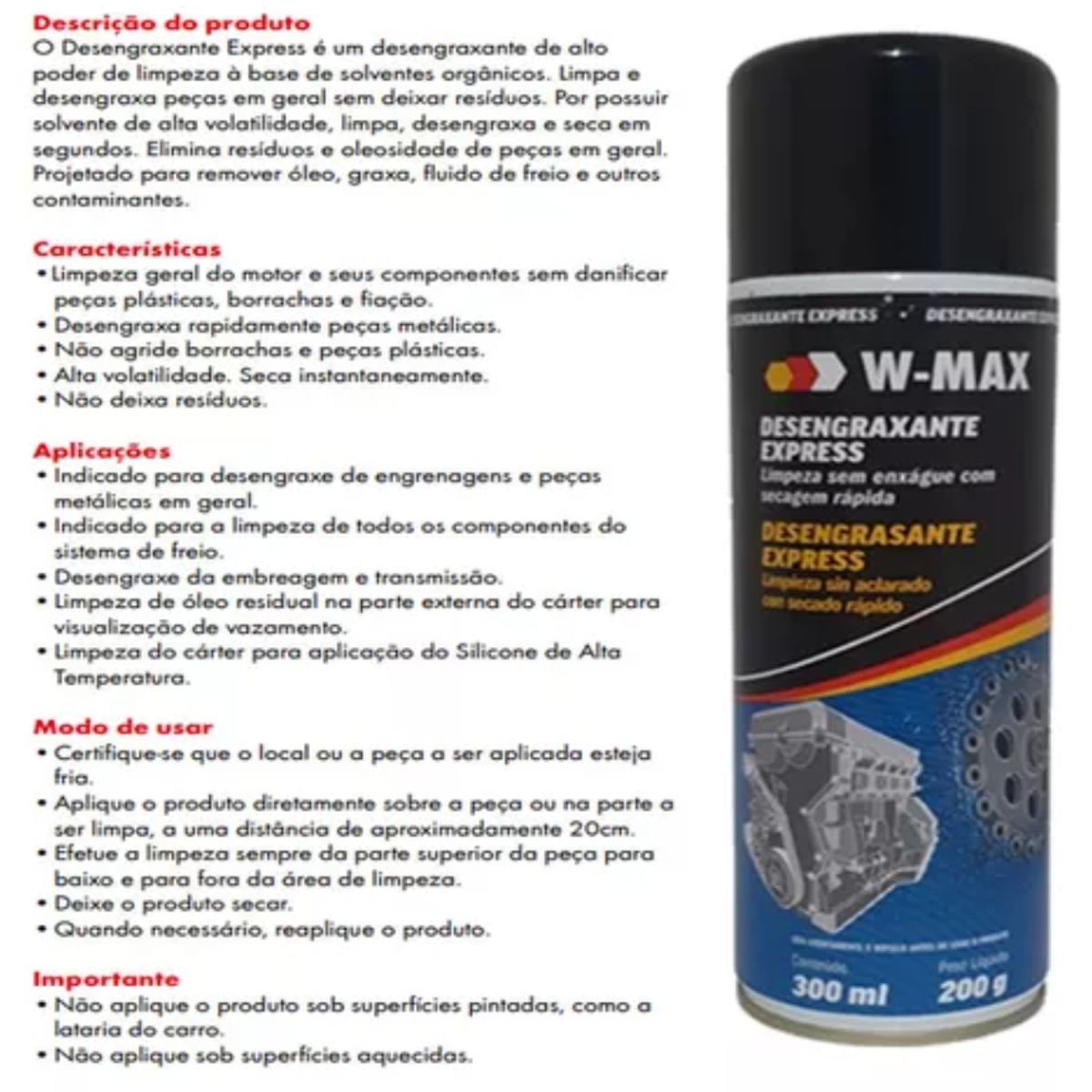 WURTH - Desengrasante Express W Max 500ml Wurth