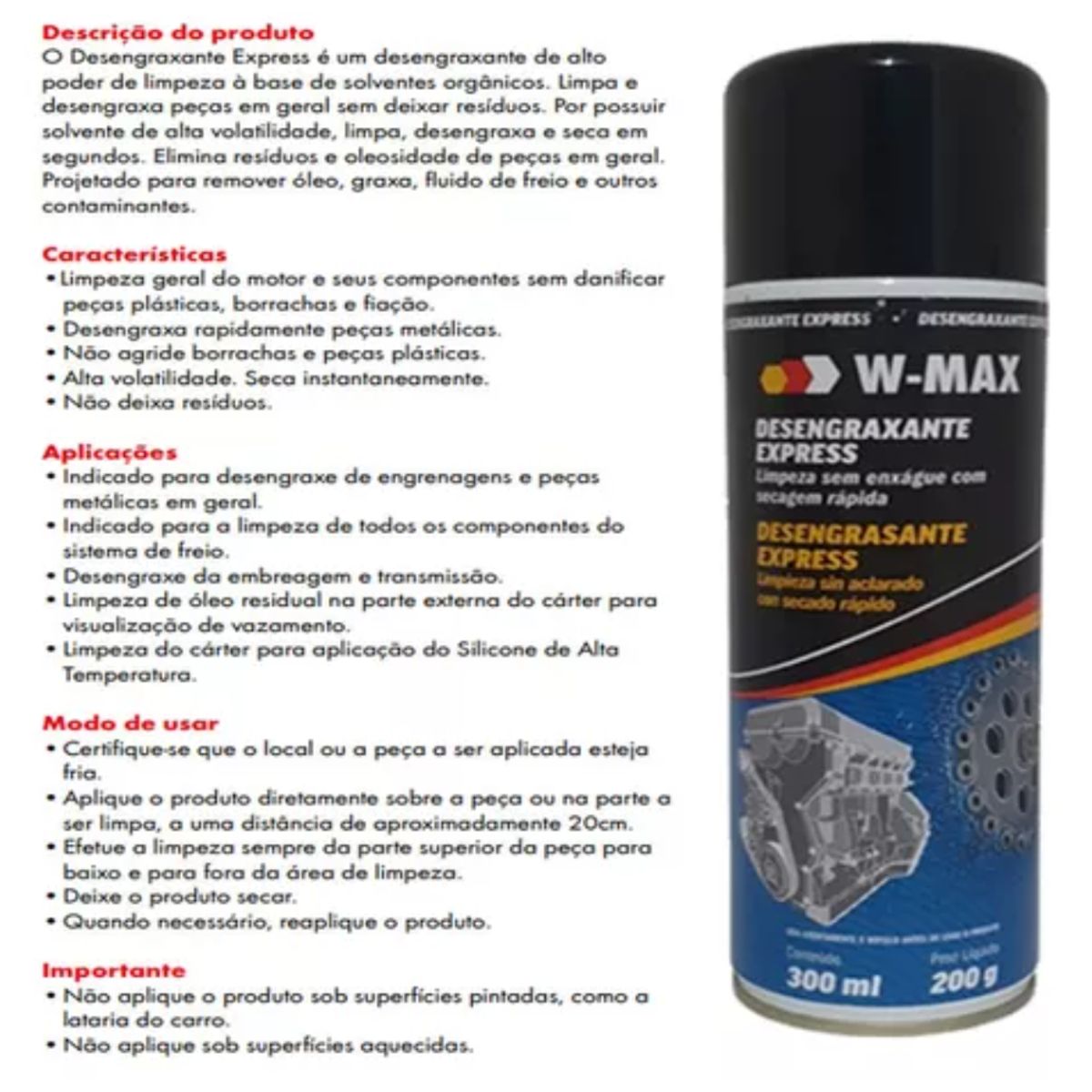 WURTH - Desengrasante Express W Max 500ml Wurth