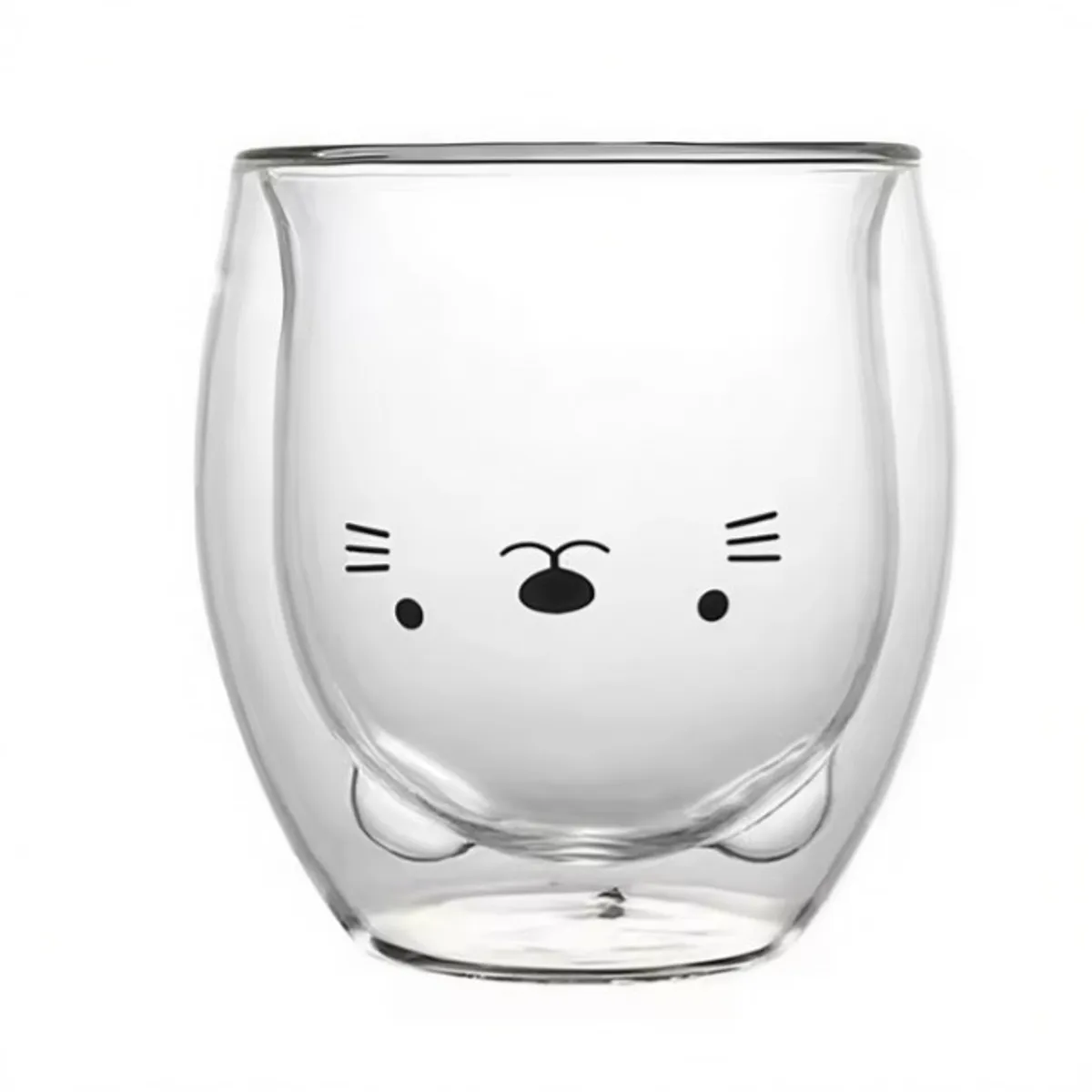 TODOK - Taza De Cristal Doble Pared Con Estampado 300ml T-00033