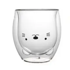 TODOK - Taza De Cristal Doble Pared Con Estampado 300ml T-00033