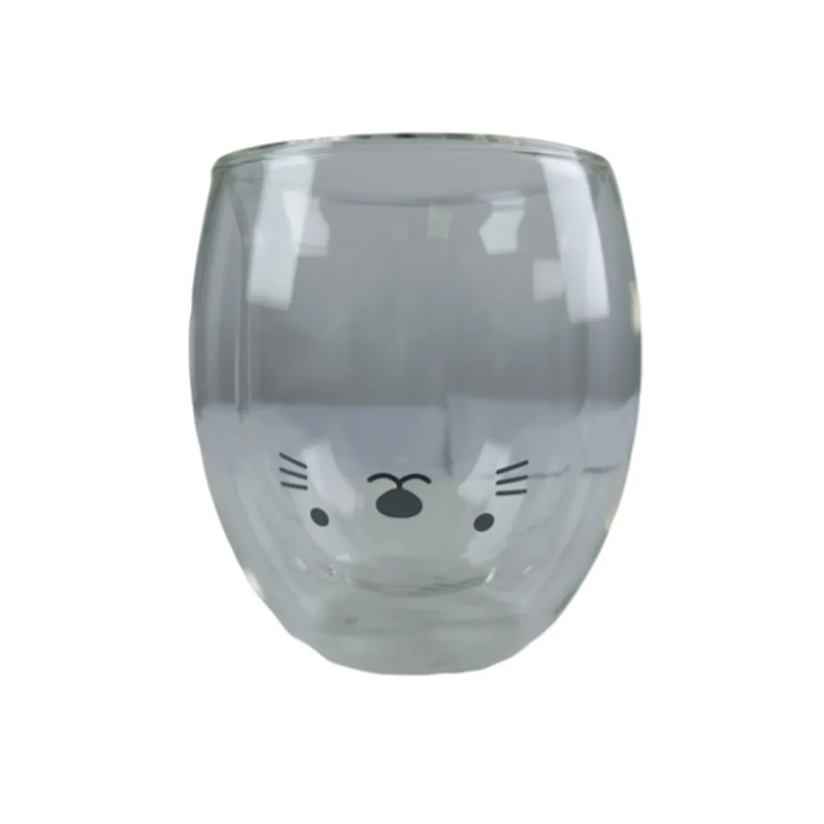 TODOK - Taza De Cristal Doble Pared Con Estampado 300ml T-00033