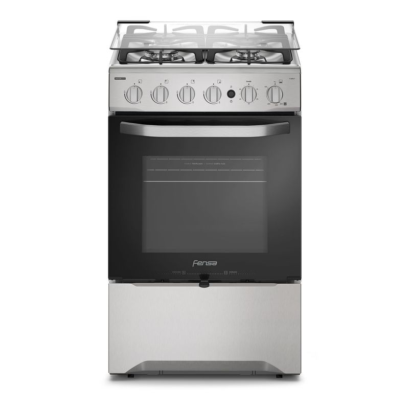 FENSA - Cocina a Gas 4 Platos Fensa VaporBake y Timer F 2606 T