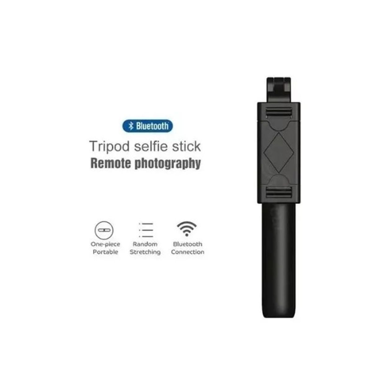 GENERICO - Palo Selfie 3 En 1 Trípode Bluetooth Control Remoto Celular