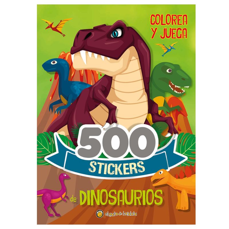 EDITORIAL GUADAL - Libro 500 Stickers De Dinosaurios Editorial Guadal